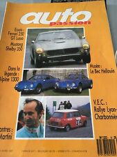 Catalogue / Brochure AUTO PASSION ALPINE 1300/MUSTANG SHELBY GT 350 de 1987 * comprar usado  Enviando para Brazil