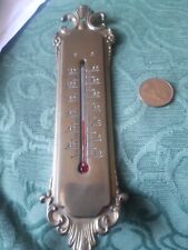 Vintage brass themometer for sale  COVENTRY