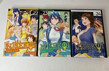 LOTE de manga inglés Nisekoi False Love de Naoshi Komi volúmenes 22, 23 y 24 segunda mano  Embacar hacia Argentina