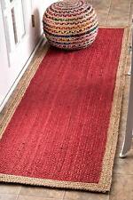 Usado, Alfombra de corredor 100% natural yute trenzado hecha a mano alfombra reversible aspecto rústico alfombra segunda mano  Embacar hacia Argentina