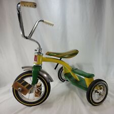 Vintage AMF Junior Tricycle, Green and Gold Double Step, usado segunda mano  Embacar hacia Mexico