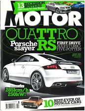 Używany, MOTOR Magazine August 2009 Audi TT RS Porsche Panamera Audi S4 BMW 335i FPV F6 na sprzedaż  Wysyłka do Poland
