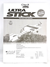 Manual de instruções de avião R C Ultra Stick .40 tamanho 2001 82 páginas hangar 9, usado comprar usado  Enviando para Brazil