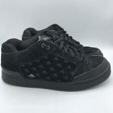 Vintage Emerica Heretic II Skateboard Shoes Men's Size 11.5 Triple Black for sale  Shipping to South Africa