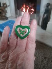 Large jade heart for sale  DARWEN