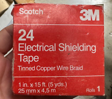 1 peça fita protetora elétrica Scotch 3M 24 1" x 15' trança de fio de cobre estanhado comprar usado  Enviando para Brazil