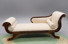 Vintage Bespaq Antique Empire Style Fainting Couch Dollhouse Miniature 1:12 for sale  Shipping to South Africa