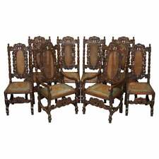 Eight carved jacobean for sale  PULBOROUGH