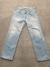 Jeans Levis 505 adulto 34X30 azul denim lavagem leve perna reta zíper mosca masculino * comprar usado  Enviando para Brazil
