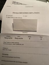 König löwen tickets gebraucht kaufen  Sankt Augustin