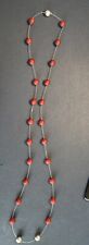 Red silver beads for sale  Chicago