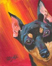 Miniature pinscher art for sale  Gettysburg