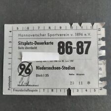 Dauerkarte hannover 1986 gebraucht kaufen  Hannover