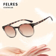 Óculos de sol masculino feminino retrô colorido redondo gradiente marrom externo  comprar usado  Enviando para Brazil