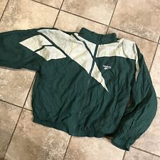 Jaqueta corta-vento vintage Reebok colorblock zíper completo verde/branco masculina G comprar usado  Enviando para Brazil