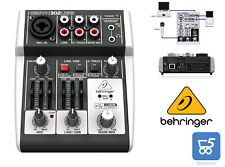 -50% Mixer Behringer Xenyx 302 USB Karaoke Sound 5 CH 2-Track MIC XLR USB RCA, usato usato  Potenza