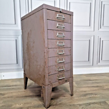 Retro Vintage Stor Steel Metal Filing Cabinet 8 Drawers - Industrial Chic for sale  Shipping to South Africa