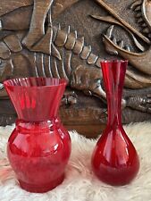 Vintage glass vases for sale  CHESTERFIELD