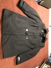 Calvin Klein Black  Women’s Dress Coat Cotton/ Polyester Sz OX  Zip Down Button, used for sale  Concord