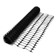 Black Plastic Standard Barrier Netting/Mesh Fencing 5mx1m for Site & Events  for sale  Shipping to South Africa