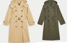 New M&S COLLECTION Trench Stormwear™ Cotton Oversized Coat Sz UK 12 14 16 18 24 for sale  Shipping to South Africa