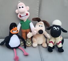 Wallace and Gromit Feathers Shaun Sheep Aardman Stuffed Soft Toy Vintage 1980's  for sale  RHYL