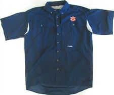 Drake Auburn Tigers Men's XL Blue & Orange Button Up Shirt, used for sale  Shipping to South Africa