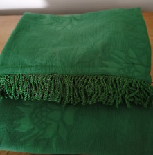 Green fringed tablecloth for sale  FAVERSHAM