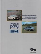 Hyundai Pony, składana broszura na sprzedaż  Wysyłka do Poland