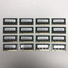 Lote de 16 tarjetas de memoria/RAM DDR1 para computadora portátil de 256 MB segunda mano  Embacar hacia Mexico