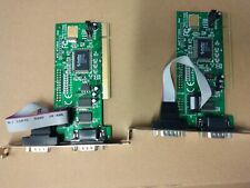 Lot of 2 Star Tech 2-Port PCI 9835 R2 8874 Serial Adapter Card- PCI2S550, used for sale  Shipping to South Africa