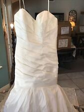  Wedding Dress Ruched Bodice Blue By ENZOANI  Size 12, used for sale  Shipping to South Africa