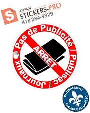 Stickers warning publicité d'occasion  Expédié en Belgium