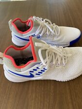 NIKE FREE X METCON MEN'S CROSS TRAINERS SHOES SIZE 9 WHITE/ BLUE ($140 value), used for sale  San Jose