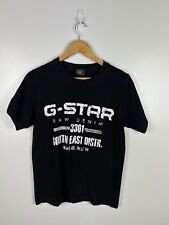 Camiseta G-Star Raw Negra Gráfica Algodón Manga Corta - Talla XS GSTAR G Star segunda mano  Embacar hacia Argentina