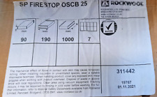 Rockwool firestop oscb for sale  UK