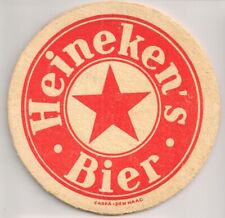 Heineken - uralter Bierdeckel / Vintage Coaster - Impressum "Carpa - Den Haag" segunda mano  Embacar hacia Argentina