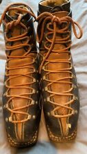 VTG Antique Leather Ski Boots Great for Display MADE IN AUSTRIA for sale  Algonquin