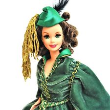 1994 Barbie jako szkarłatna Ohara w przeminęło z wiatrem sukienka drapery lalka nowa, używany na sprzedaż  Wysyłka do Poland