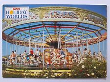 Usado, Butlin's Holiday Worlds c1980s, carrusel, galopes, feria, postal moderna. segunda mano  Embacar hacia Argentina
