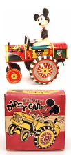 DISNEY MICKEY MOUSE "DIPSY CAR" TIN LITHO WIND-UP TOY + REPO BOX -mfg by LINEMAR for sale  Shipping to South Africa