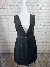 Used, Nasty Gal Mini Tank Dress Women's Size 6 Black Solid Polyester V-Neck Sleeveless for sale  Shipping to South Africa