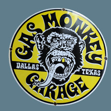 PORCELIAN  GAS MONKEY GARAGE ENAMEL SIGN SIZE 30X30 INCHES for sale  Shipping to South Africa