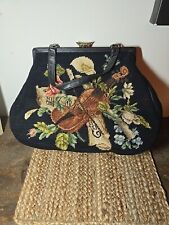 Vintage black needlepoint for sale  Townsend
