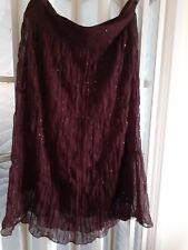 Ladies burgundy sequined for sale  KING'S LYNN