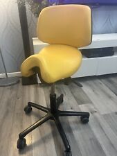 Yellow swivel stool for sale  OLDHAM