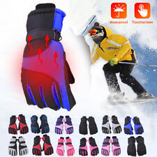 Luvas térmicas grossas de inverno quente impermeável isoladas masculinas femininas luvas de esqui na neve comprar usado  Enviando para Brazil