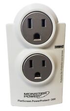 Monster FlatScreen PowerProtect AVFL 200 Surge Protector 2 Outlets - 1100 Joules for sale  Shipping to South Africa