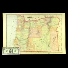 Vintage oregon map for sale  Willow Grove