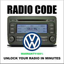DECODING NAVIGATION UNLOCK RADIO CODES SERIES RNS310 RCD510 315 FAST SERVICE for sale  Shipping to South Africa